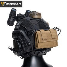 Casco táctico IDOGEAR bolsa trasera extraíble NVG peso batería bolsa airsoft