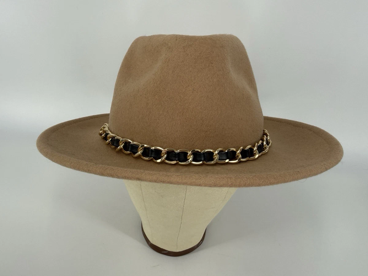 Free People Hampui Wonderland Tan Wool Wide Brim Hat Celestial Crystal NWT $360 Zion – Hampui Hats main image 2