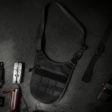 Concealed Carry Pistol Gun Bag Tactical Crossbody Shoulder Sling Bag Chest Pack