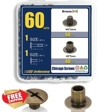 ArcNascency M5x5 Chicago Screws Bronze 60 Sets