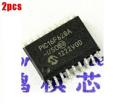 2Pcs PIC16F628A-I/SO Mcu Flash 2KX14 Eeprom Microchip 18Soic Ic New rw