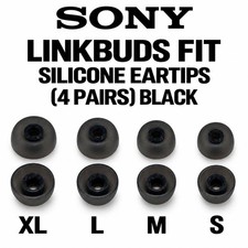 SONY LINKBUDS FIT SILICONE EARTIPS 4 PAIRS BLACK