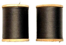 Set of 2 Gudebrod Nylon Rod Wrapping Thread Charcoal Type FF 25-Yard