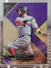 2017 Topps Triple Threads #99 Dustin Pedroia Amethyst #/340 Boston Red Sox 