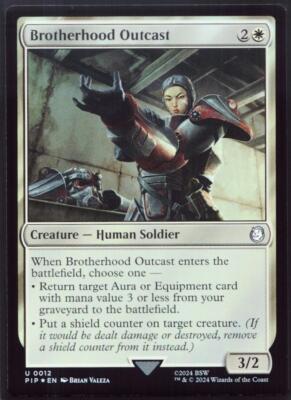 Brotherhood Outcast - 12 Foil MTG Fallout