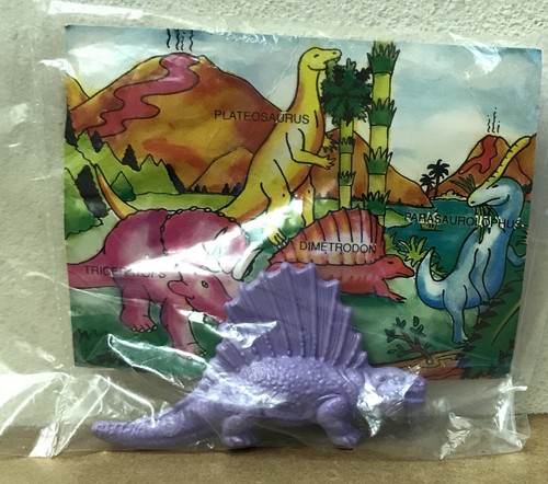 Juicy Lucy's Drive Thru Promo Dinosaurier Spielzeug 1992 Vintage Neu Dimetrodon Fast Food - Bild 4 von 5