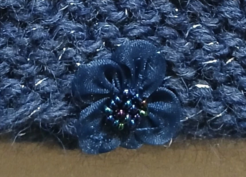 cappello di lana neonata fatto a mano - Immagine 2 di 2