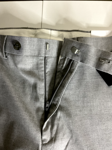 $135 DKNY Men's Gray Modern-Fit Stretch Flat Front Suit Dress Pants Size 34W 32L - Picture 6 of 16