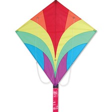 Kite Ace Diamond Rainbow 35" x 38" Sport Kite / Winder  String 15-.. PR 66101