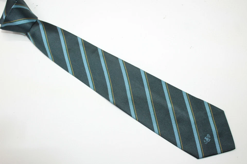 Corbata de seda MILANO ASSICURAZIONI Hecha en Italia F74827 Foto 2 de 4