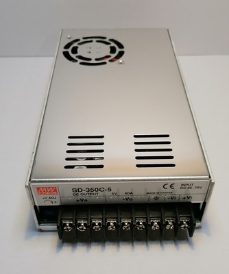 Mean Well SD-350C-5 DC-DC Wandler 300W IN: 36-72V OUT: 5V / 60A