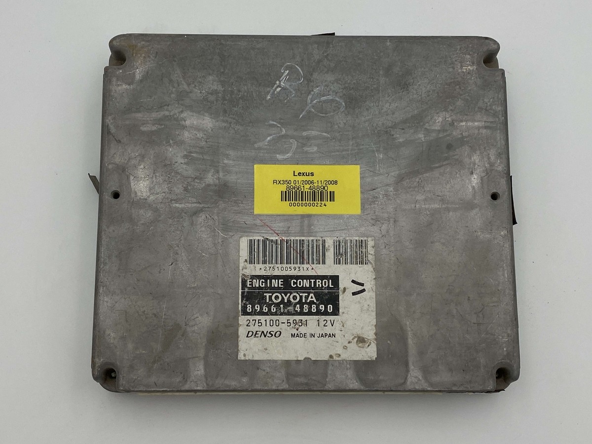 Lexus RX350 01/2006-11/2008 ENGINE CONTROL UNIT ECU 89661