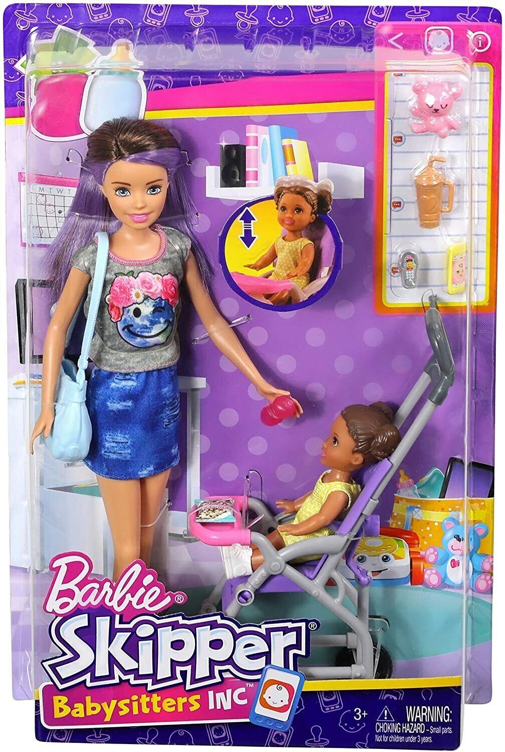 barbie skipper babysitter pram