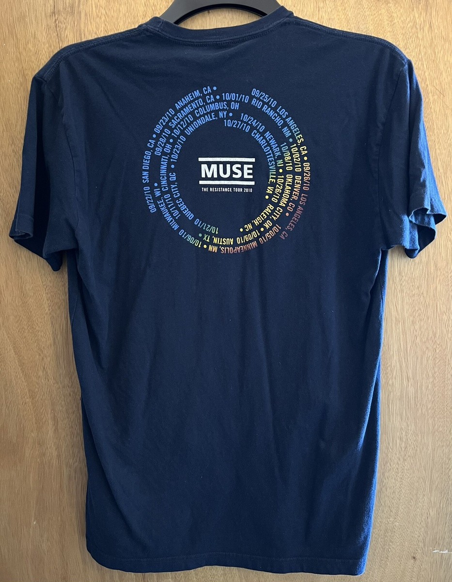 MUSE レジスタンスツアー Tシャツ MUSE 'The Resistance Tour' 2010 Tour Shirt With Tour Dates