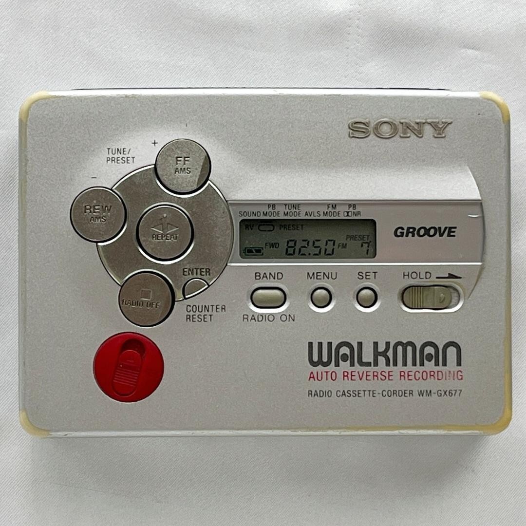 JUNK SONY WALKMAN WM-GX677 Silver Cassette Player AM/FM