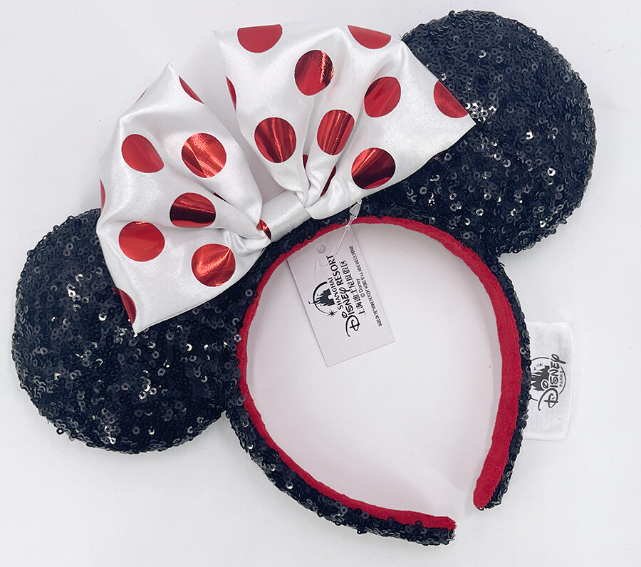 Ears Red Polka Dot Sequins Resort Disney Parks Minnie Mouse  display picture 1