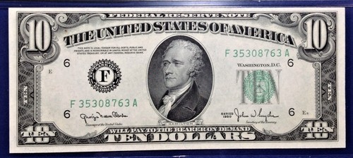 1950 $10 Federal Reserve Note Fr-2010-F Atlanta PMG66 Gem EPQ - Picture 2 of 4