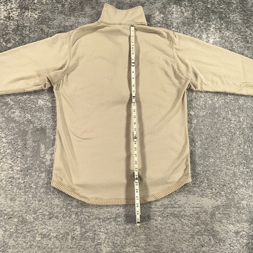 VTG US Military Sweater Mens Medium M Beige 1/4 Zip Waffle Knit Lightweight Y2K - Picture 8 of 12