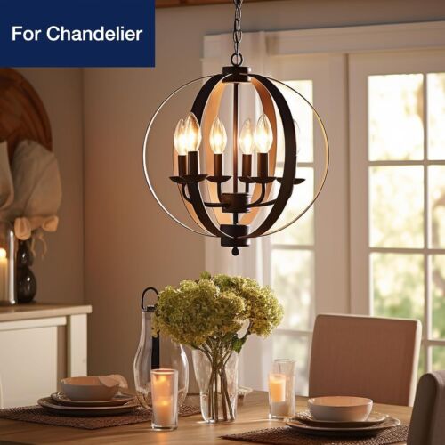 Soft White Dimmable LED Bulbs 24 Count - Perfect for Chandelier Lighting - Picture 6 of 8