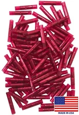 (100) Nylon Insulated Red Butt Connector 22-18 Gauge Wire Terminal Splice Crimp