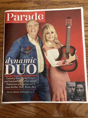 Parade - the Run, Rose, Run - Dolly Parton & James Patterson March 6, 2022 issue
