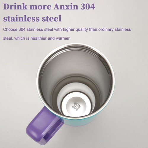 Bicchiere 40 oz con manico coperchio paglia bicchiere isolato thermos tazza caffè viaggio - Foto 11 di 18