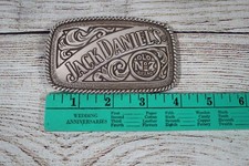 Jack Daniels 2005 Silver Tone Old No. 7 Vintage Belt Buckle 5007JD