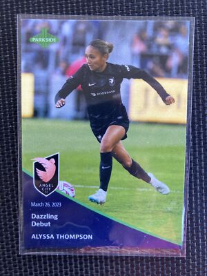 ALYSSA THOMPSON 2023 Parkside Pronto NWSL 1st Angel City Debut RC Rookie Card #5