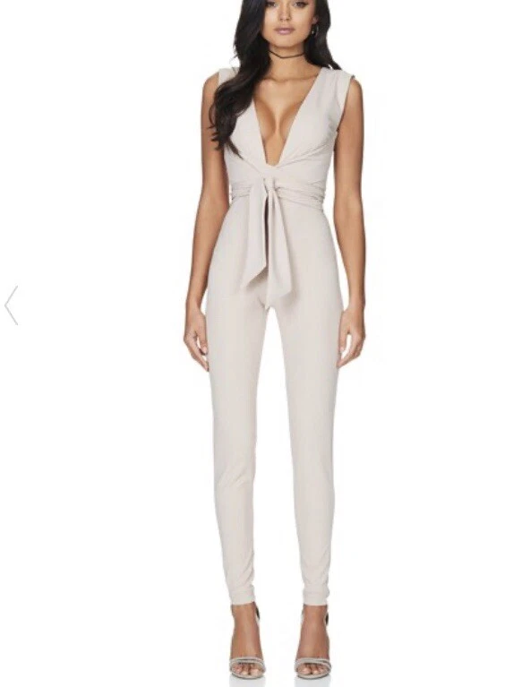 Plunge skinny leg jumpsuit hotsell