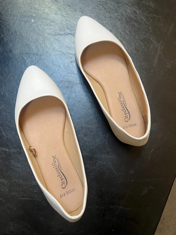 Women's White Flat dress shoes Cityclassified comfort 7.5W - Изображение 2 из 4