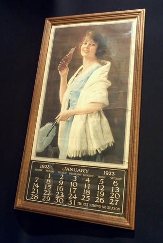Antique 1923 Coca Cola Calendar with Coke bottle-Framed-RARE Collectors Piece - Picture 2 of 12