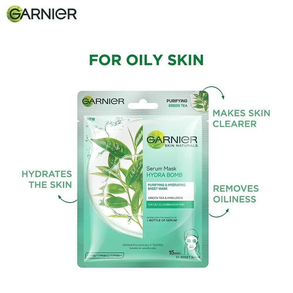 Garnier Face Sheet Masks Sheet Masks For Glowing Skin Pack of 14 Sheet Mask AU - Image 3 of 4