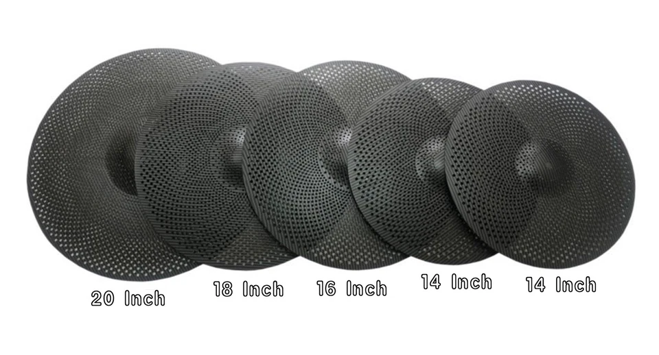 E-Cymbals Low-volume Silent Cymbals 5pcs with Long-sleeved Cymbals(multicolor) - Image 3 of 4