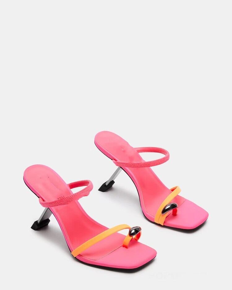 PANTOFOLA D’ORO Scarpe sandali ciabatte donna moda sexy punta clip tacco alto perizoma mules OEQM