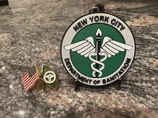 DSNY Keychain + American Flag Custom Pin Combo! 🔥