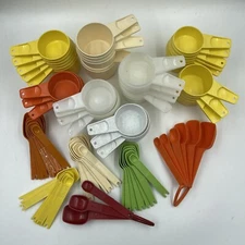 Tupperware Stacking Measuring Cup Spoon D Ring Cups Spoons YOU CHOOSE CHOICE