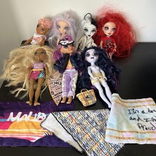 Rainbow High Doll Bundle x 7 With Accessories Cheer Surf Beach Goth Emo