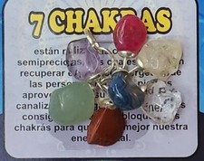 7 CHAKRAS AMULETOS DE CUARZOS PARA LA SUERTE Y PROTECCION INSTRUC. INCLUIDAS