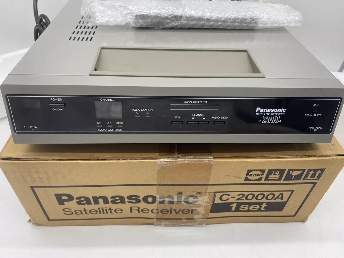 New Panasonic Satellite Receiver C-2000A Standard def +Remote & 1 Coaxial Cable New Panasonic Satellite Receiver C-2000A Standard def +Remote & 1 Coaxial Cable
