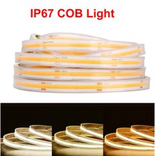 IP67 COB LED Strip Light Waterproof Tape 480 LEDs/m High Density Flexible Ribbon