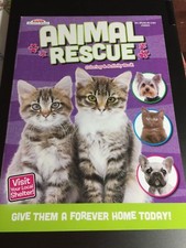 ANIMAL RESCUE COLORING  ACTIVITY BOOK CHILDREN CAT DOG SHELTER EDUCATION KIDS