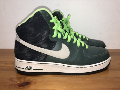 Air Force Black Lime Nike Air Force AF1 High Shoes Mens Size US