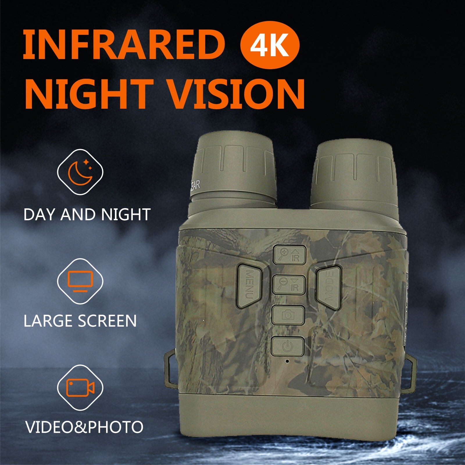 Night Vision Googles Infrared Digital Binoculars For Total Darkness Surveillance