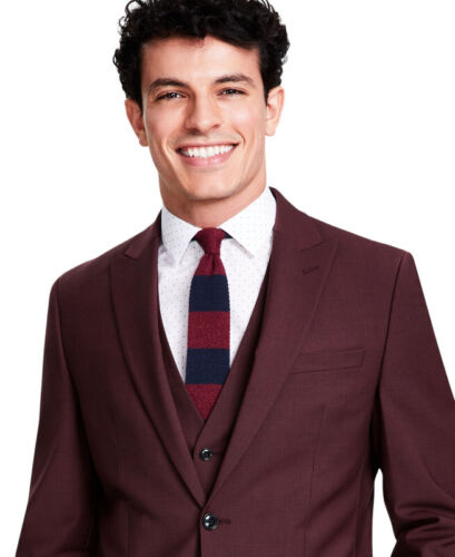 Bar III Men's Slim-Fit Suit Jacket (Burgundy, 42S) - Picture 5 of 5