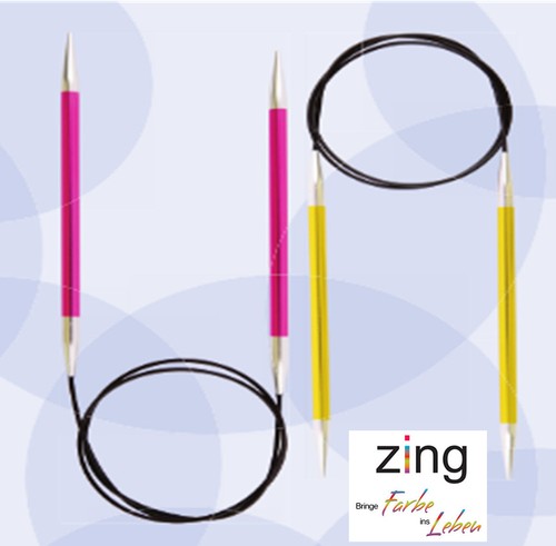 KnitPro Rundstricknadel Zing Aluminium bunt beschichtet 2,00-6,00mm NEU - Picture 1 of 15