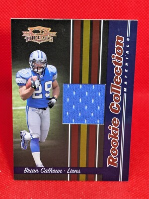 2006 Donruss Threads Collection Materials /500 Brian Calhoun #RCM-31 Rookie RC