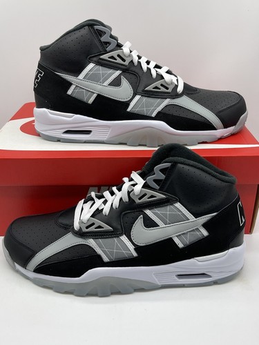 Nike Air Trainer High SC Raiders Black Smoke Grey DZ4405-001 Men's Size NEW - Picture 1 of 7