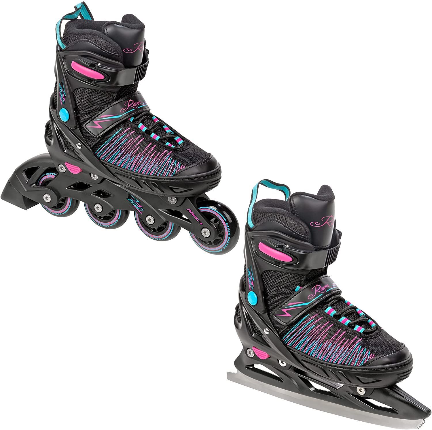 Roller en ligne Allure noir et patin à glace pour vos sorties en famille et loisirs urbains