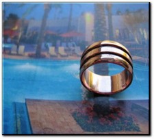 Solid Copper Ring CTR965 - 5/16 of an inch wide. Available in sizes 9 only.
