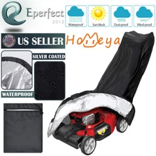 Lawn Mower Cover Waterproof Weather UV Protector for Push Mowers Universal Fit